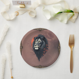 Plato De Papel Strength and delicacy united, a black lion