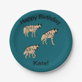 Plato De Papel Striped Hyenas