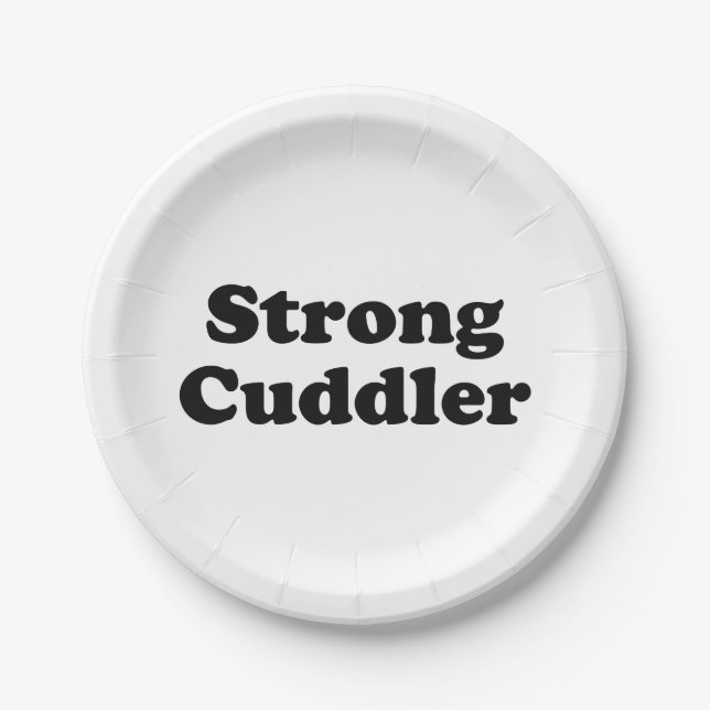 Plato De Papel Strong Cuddler (Anverso)