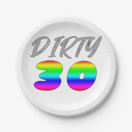 Plato De Papel Sucio 30 