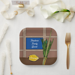 Plato De Papel Sucot Placas de papel personalizadas