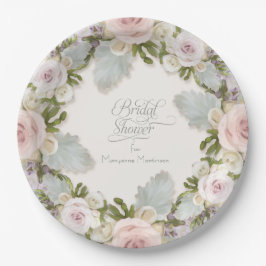 Plato De Papel Suculento Foliage Bridal Shower