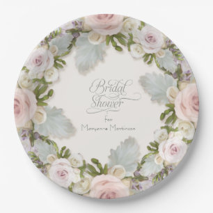 Plato De Papel Suculento Foliage Bridal Shower