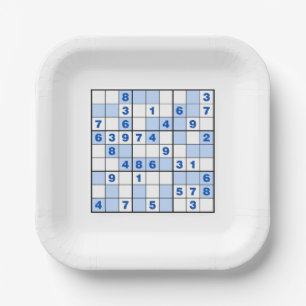 Plato De Papel Sudoku rompe