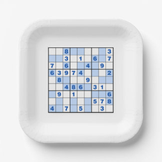 Plato De Papel Sudoku rompe