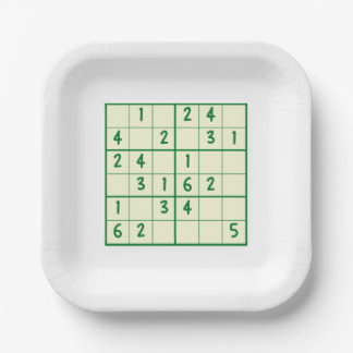 Plato De Papel Sudoku rompe