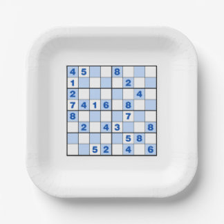 Plato De Papel Sudoku rompe