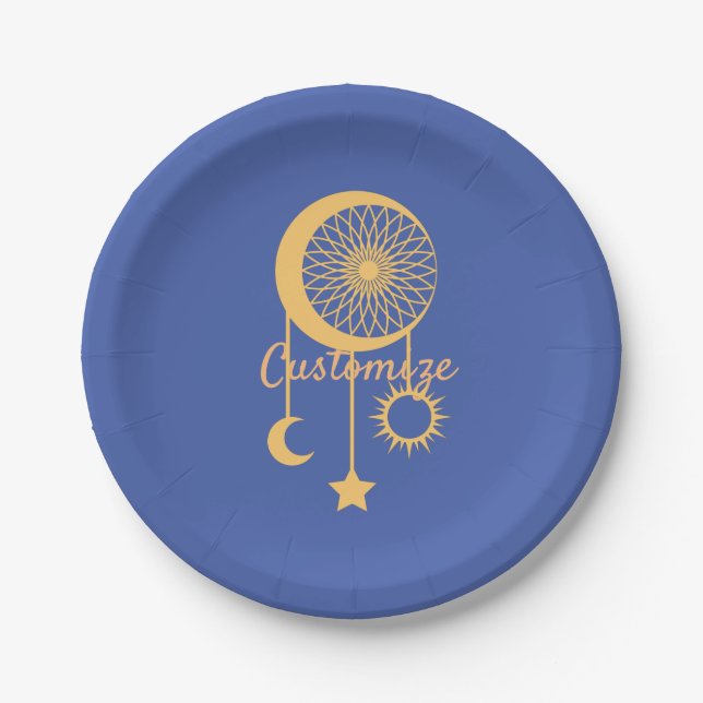 Plato De Papel Sueño bohemio Catcher Thunder_Cove  (Anverso)