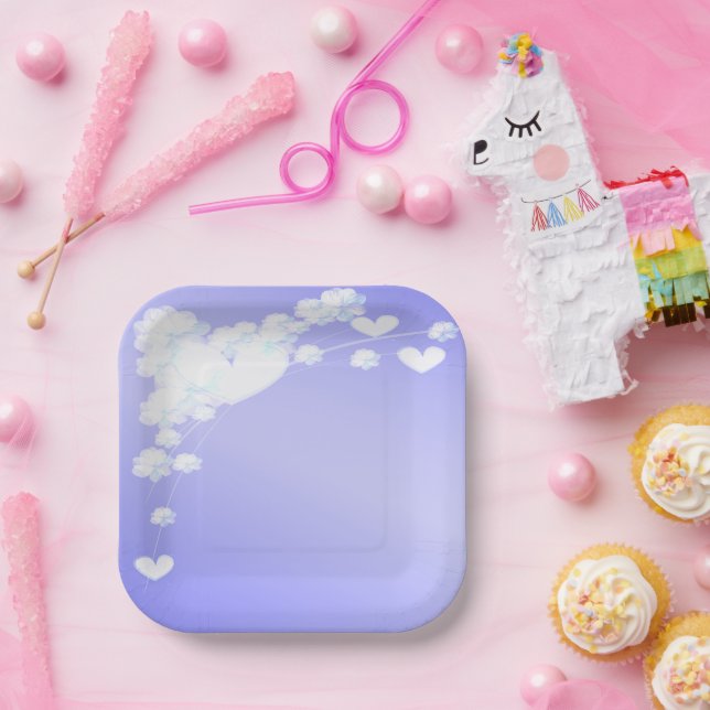 Plato De Papel Sueño Elegante (Fiesta)