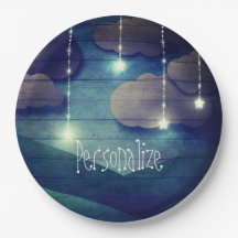 Sueños dulces Cielo nocturno estrella colgante azu