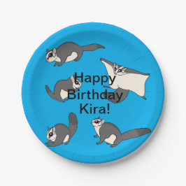 Plato De Papel Sugar Gliders Cumpleaños