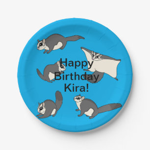 Plato De Papel Sugar Gliders Cumpleaños