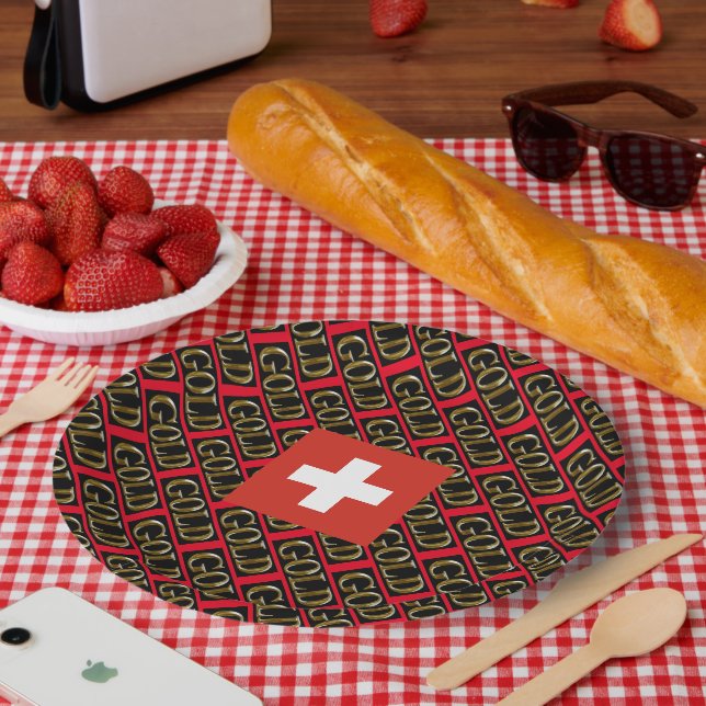 PLATO DE PAPEL SUIZA (Picnic)