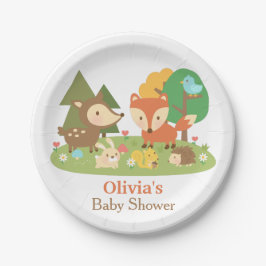 Plato De Papel Suministros de Fiesta de Baby Shower para animales