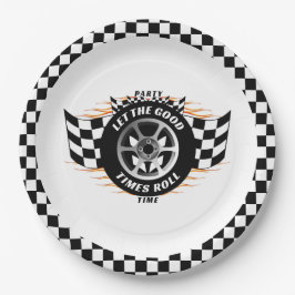 Plato De Papel Suministros de Fiesta de marcas de verificación pa