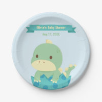 Suministros de fiesta para baby shower de dinosaur