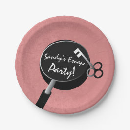 Plato De Papel Suministros para chicas de fiesta de escape