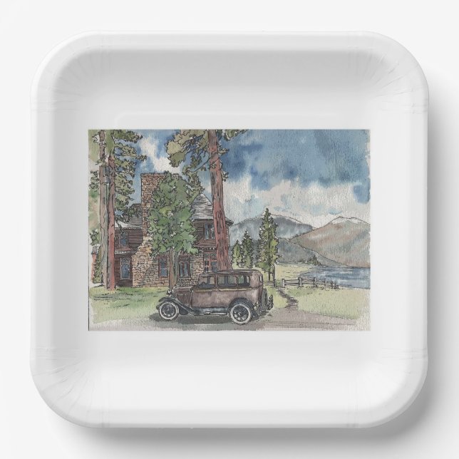 Plato De Papel Summer Hideout (Anverso)