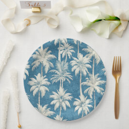 Plato De Papel Summer on the Beach