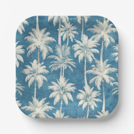 Plato De Papel Summer on the Beach