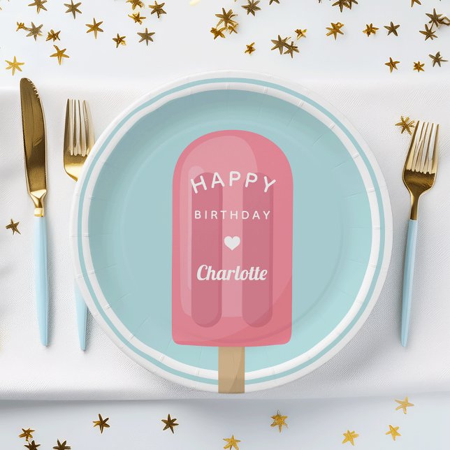 Plato De Papel Summer Popsicle Kids Fiesta de cumpleaños (Subido por el creador)