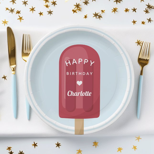 Plato De Papel Summer Popsicle Kids Fiesta de cumpleaños (Subido por el creador)