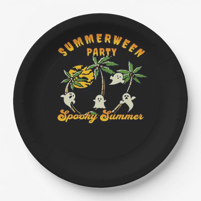 Plato De Papel Summerween Classic (Anverso)