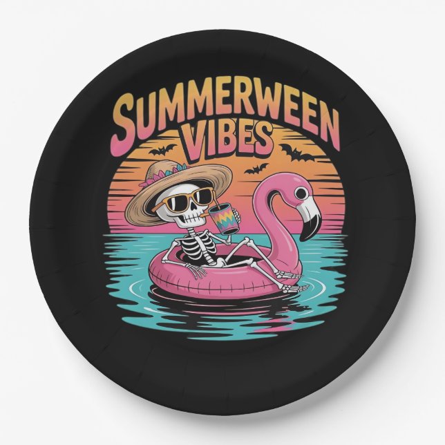 Plato De Papel Summerween - Summerween Beach - Summerween Witch (Anverso)
