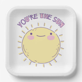 Plato De Papel Sun Paper Plate