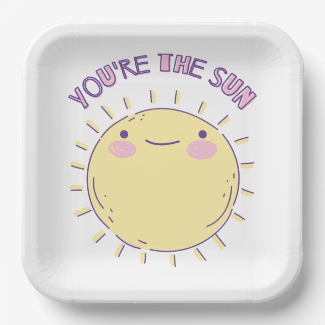 Plato De Papel Sun Paper Plate (Anverso)