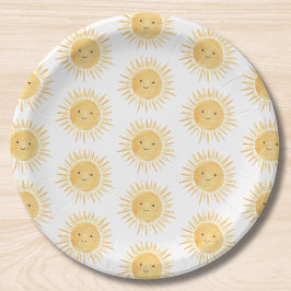 Plato De Papel Sun-themed Baby Shower