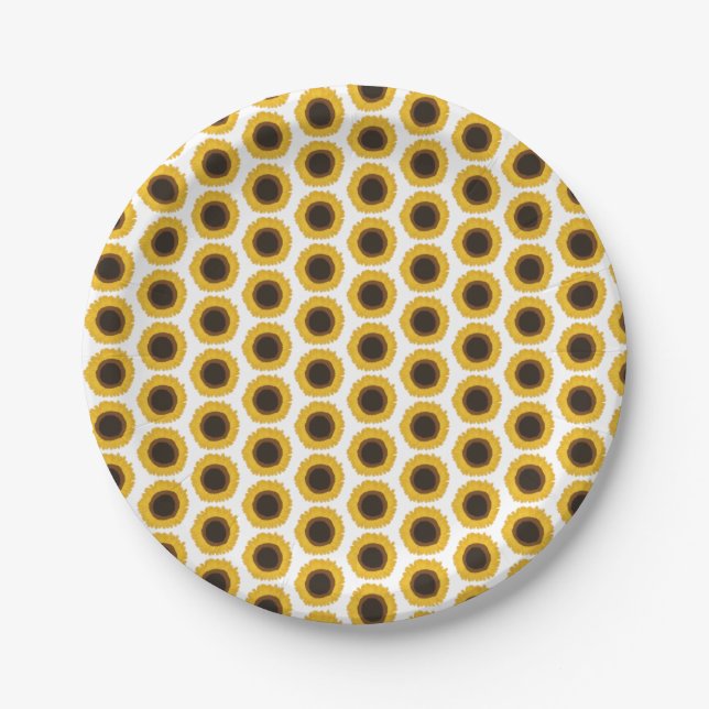 Plato De Papel Sunflower (Anverso)