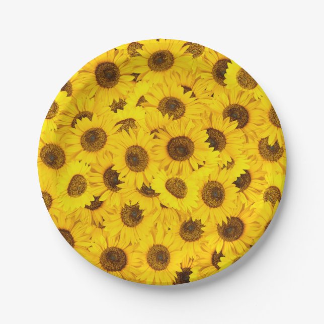 Plato De Papel Sunflower (Anverso)