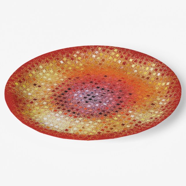 PLATO DE PAPEL SUNFLOWERS (Angular)