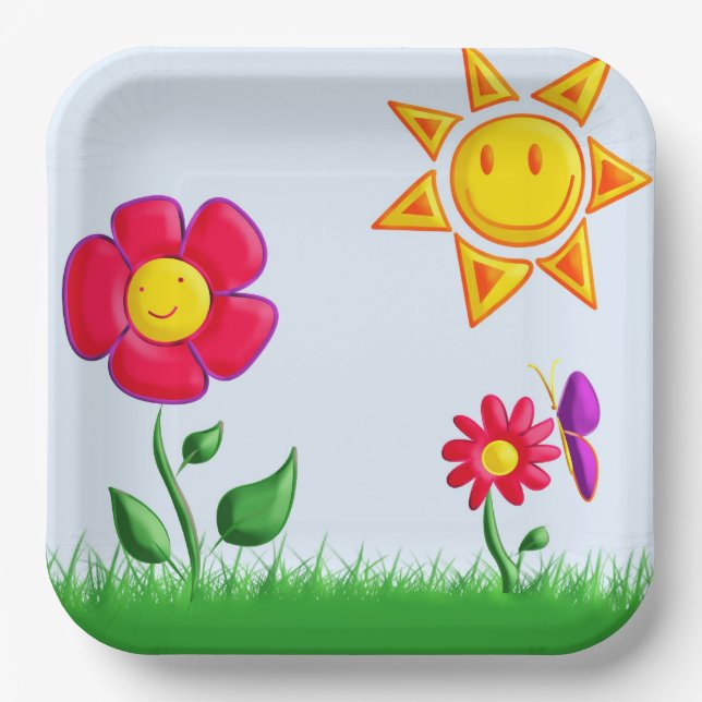 Plato De Papel SUnny   (Anverso)