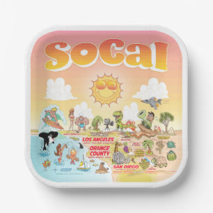 Plato De Papel Sunny SoCal