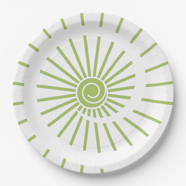 Plato De Papel Sunshine 14 (Anverso)