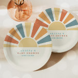 Plato De Papel Sunshine Baby Shower aquí llega el Son Rays Amaril<br><div class="desc">Sunshine Baby Shower Here Come The Son Yellow Rays Paper Plates Todos los diseños son © PIXEL PERFECTION FIESTA LTD</div>