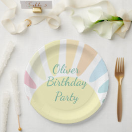 Plato De Papel Sunshine Birthday Party