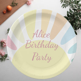 Plato De Papel Sunshine  Birthday Party