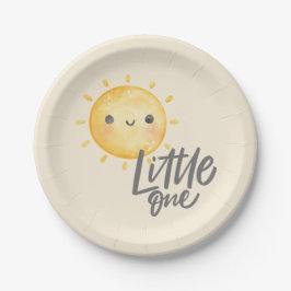 Plato De Papel Sunshine Little One Baby Shower