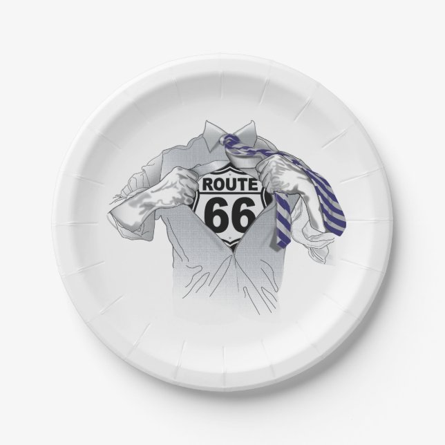 Plato De Papel Super 66 Plate (Anverso)