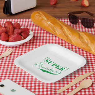 Plato De Papel Super Abuelo
