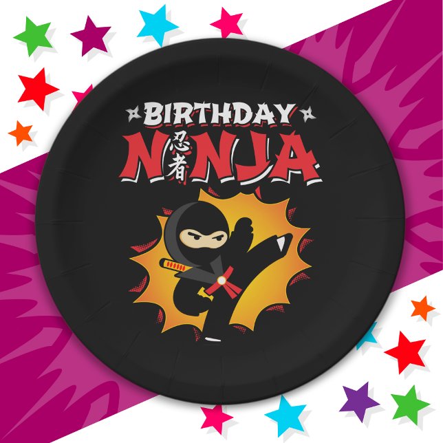 Plato De Papel Super Fiesta Nacimiento Ninja estilo libro de hist (Subido por el creador)