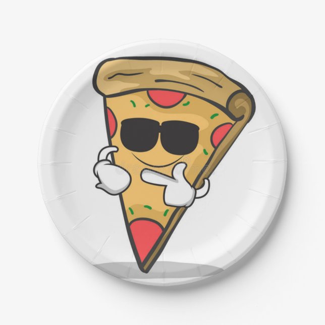 Plato De Papel Super Guay Pizza Plate (Anverso)