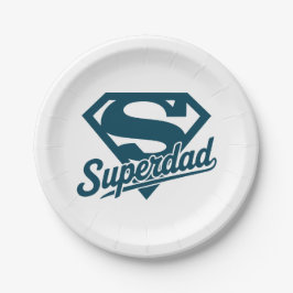 Plato De Papel Super Papá