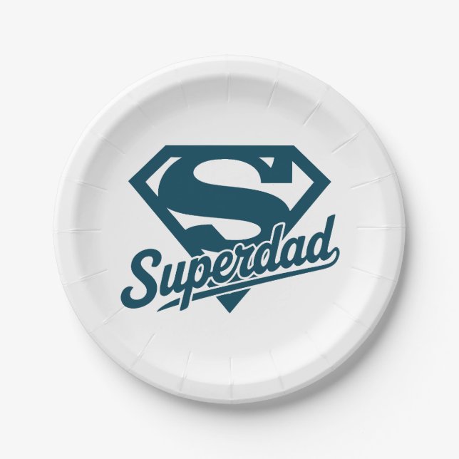 Plato De Papel Super Papá (Anverso)