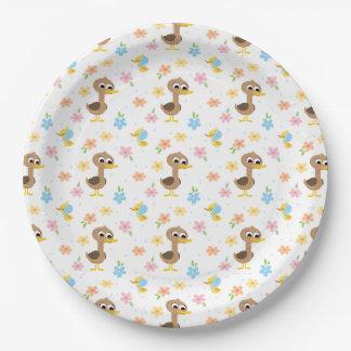 Plato De Papel Super Simple | 5 Little Ducks Boy Baby Shower