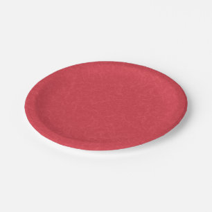 Plato De Papel Superficie texturizada roja con patrón de remolino