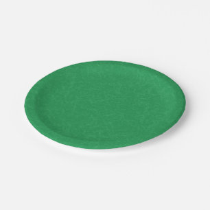 Plato De Papel Superficie verde texturizada con patrón de remolin
